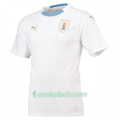 Camisolas de Futebol Uruguai Equipamento Alternativa Copa do Mundo 2018 Manga Curta Camisolas de Futebol Uruguai Equipamento Alternativa Copa do Mundo 2018 Manga Curta